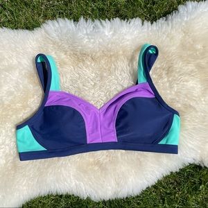 RBX Color Block Swimsuit Top